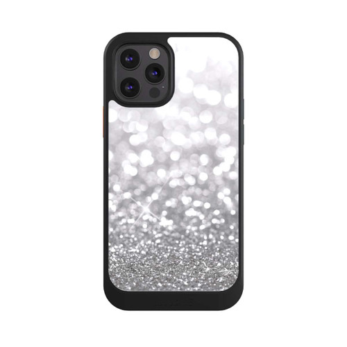 Apple iPhone 12 Pro NIVOcore Pluie de Paillettes Argentées Look
