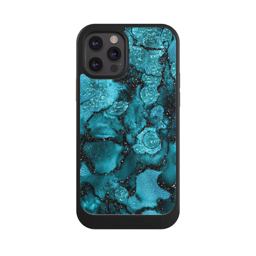 Apple iPhone 12 Pro NIVOcore  Blauer Glitzerlook