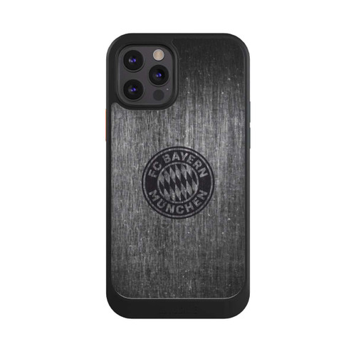 Apple iPhone 12 Pro NIVOcore Metalllook FCB Logo einfarbig