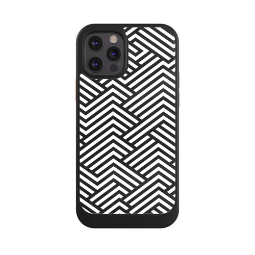 Apple iPhone 12 Pro NIVOcore Schwarz und Weiß ZigZag