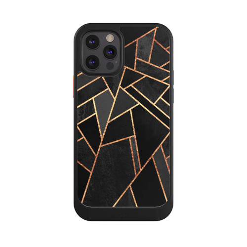 Apple iPhone 12 Pro NIVOcore Schwarze Nacht Gold Druck