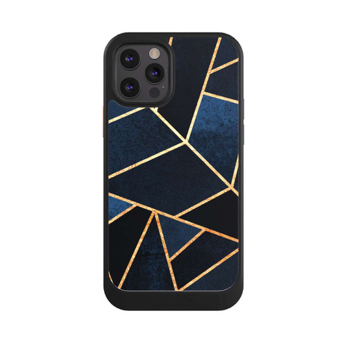 Apple iPhone 12 Pro NIVOcore Navy Stone Gold Print