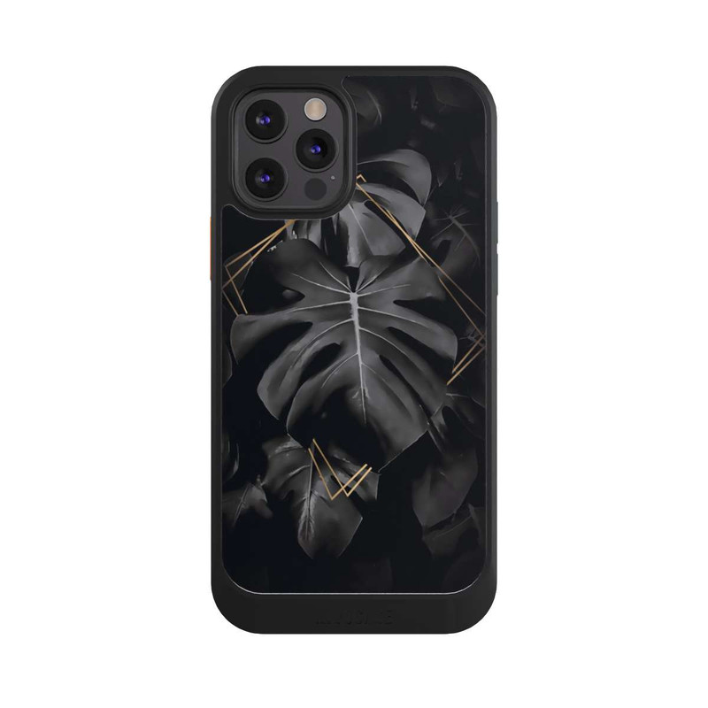 iPhone 12 Pro NIVOcore Black Leaves