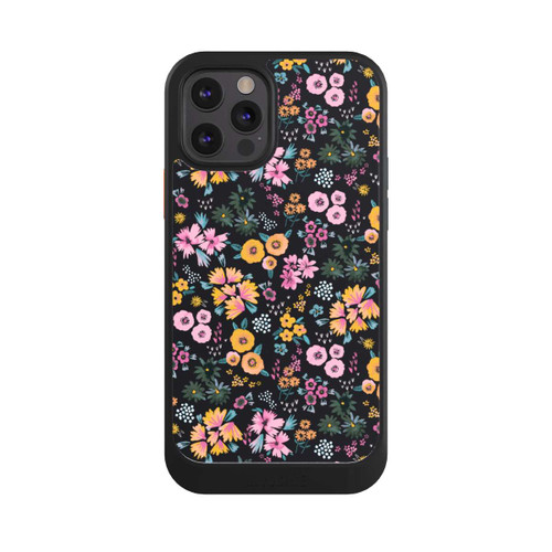 Apple iPhone 12 Pro NIVOcore Petites Fleurs colorées Noir 2