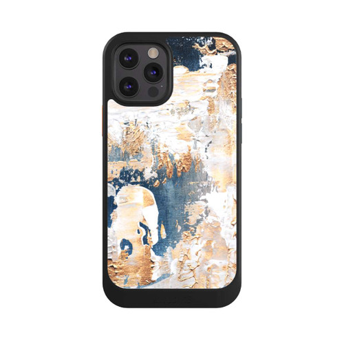 Apple iPhone 12 Pro NIVOcore Abstraktion Blau und Gold