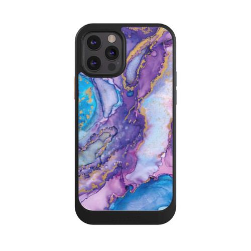Apple iPhone 12 Pro NIVOcore Purple und Blue Swirl Ink