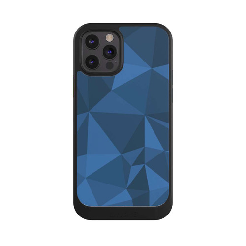 Apple iPhone 12 Pro NIVOcore Polygon Pattern Blue