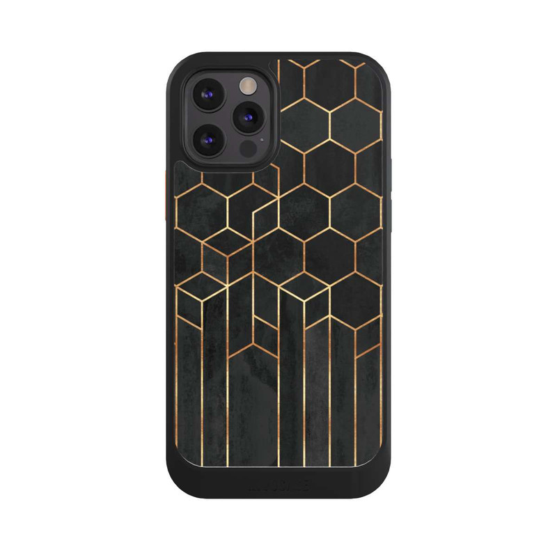 iPhone 12 Pro NIVOcore Schwarze Sechsecke