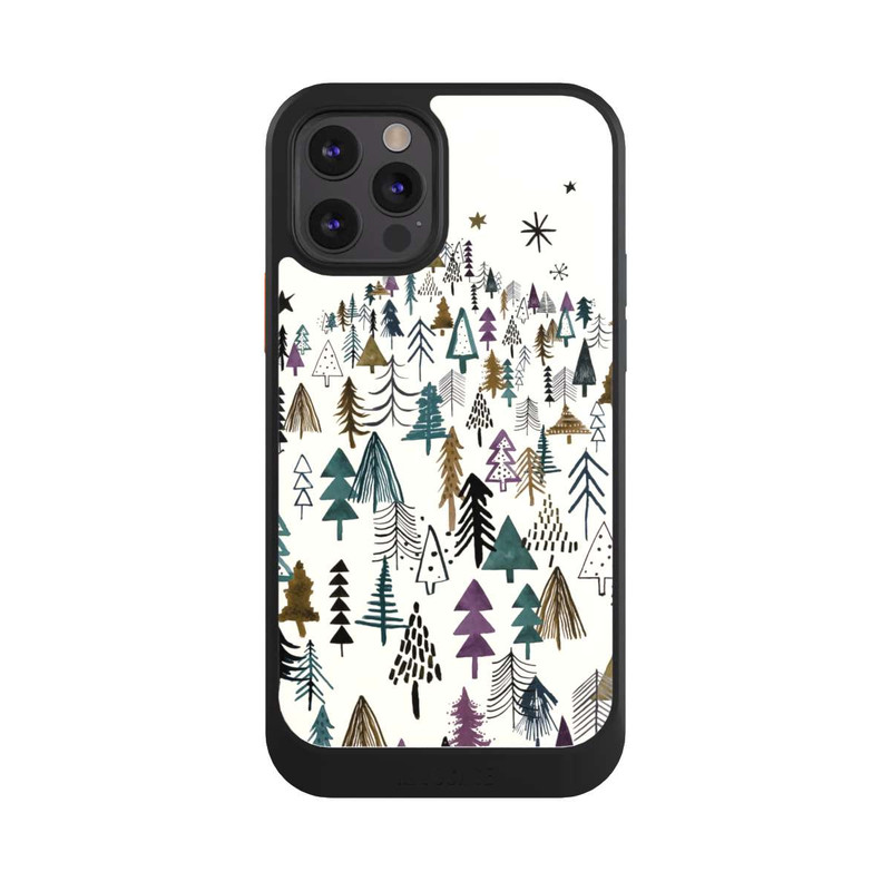 iPhone 12 Pro NIVOcore Bergbäume Wald Lila