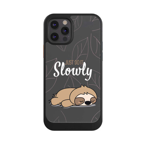 Apple iPhone 12 Pro NIVOcore Just Do It Slowly Sloth Grey
