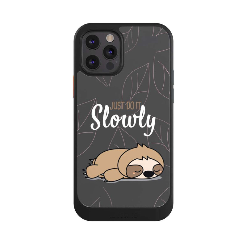iPhone 12 Pro NIVOcore Just Do It Slowly Sloth Grey