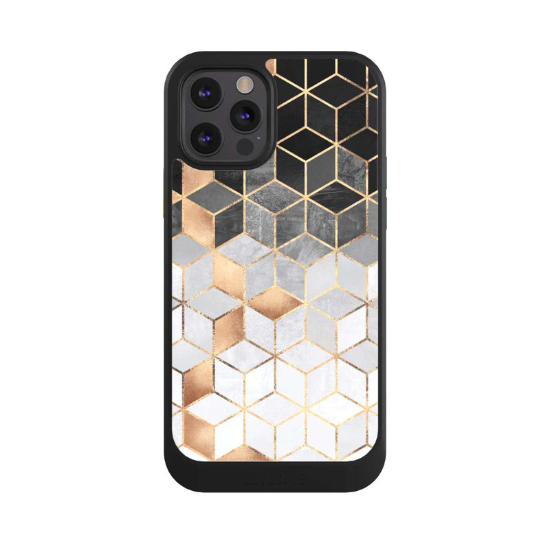 iPhone 12 Pro NIVOcore Würfel dunkel und gold