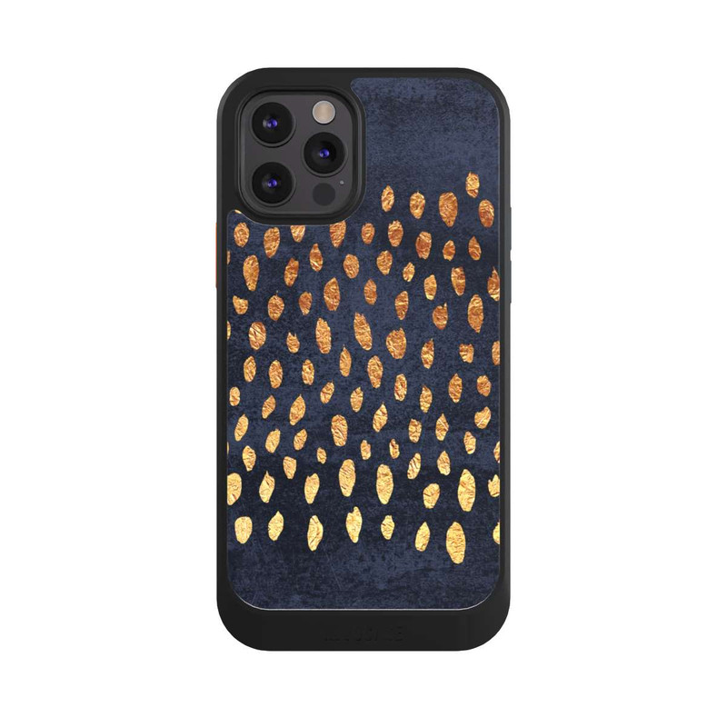 iPhone 12 Pro NIVOcore Muster Gold und Marine