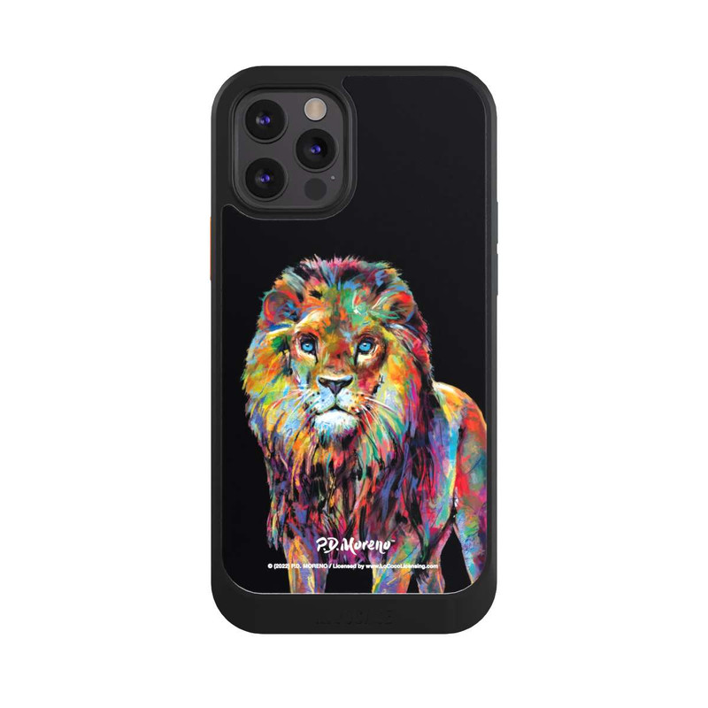 iPhone 12 Pro NIVOcore Löwe Bunte Kunst von P.D. Moreno