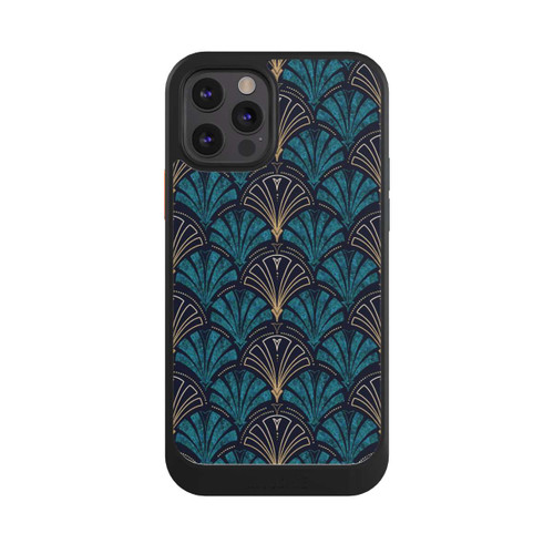 Apple iPhone 12 Pro NIVOcore Art Deco Teal Gold Seamless