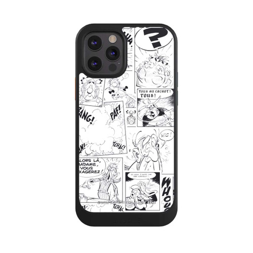 Apple iPhone 12 Pro NIVOcore BD Astérix Blanc &amp; Noir
