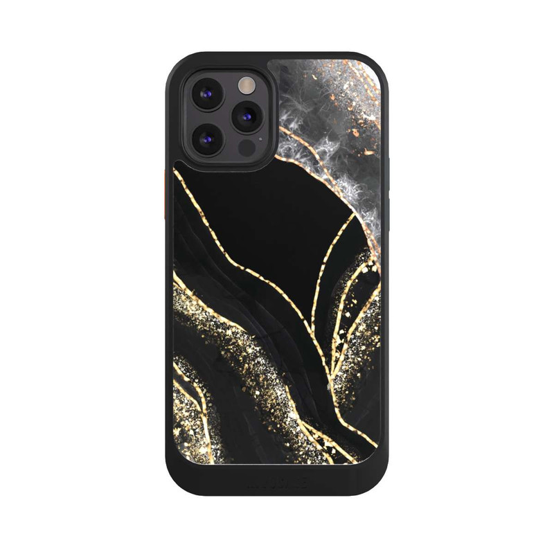 iPhone 12 Pro NIVOcore Dark Marble Gold