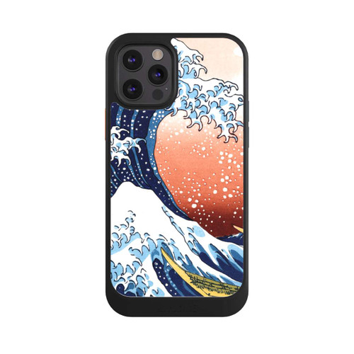 Apple iPhone 12 Pro NIVOcore La Grande Vague de Kanagawa Rouge