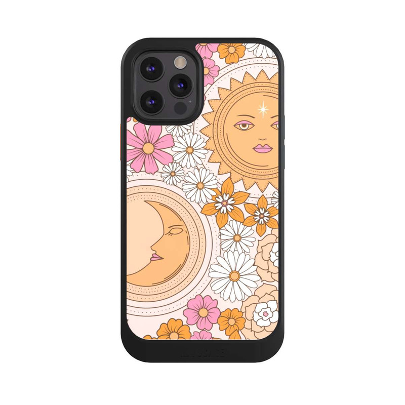 iPhone 12 Pro NIVOcore Mond-Sonne-Blumen