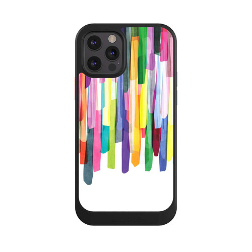 Apple iPhone 12 Pro NIVOcore Bunte Streifen Weißer Hintergrund
