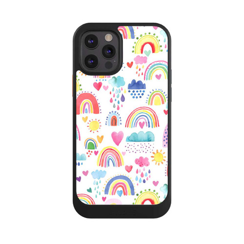 Apple iPhone 12 Pro NIVOcore Lovely Rainbows Multi Red