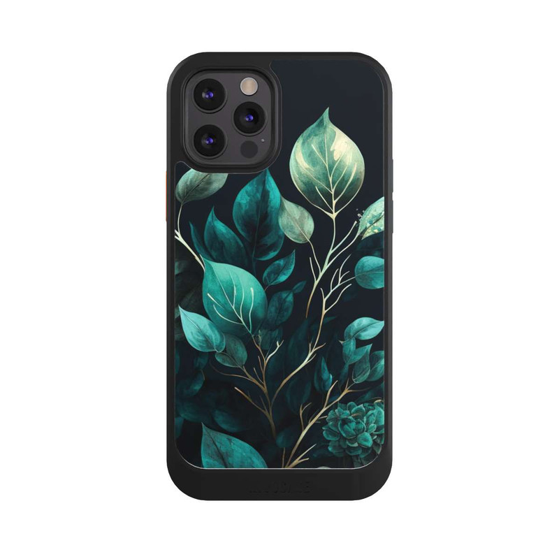 iPhone 12 Pro NIVOcore Eucalyptus Dark Background