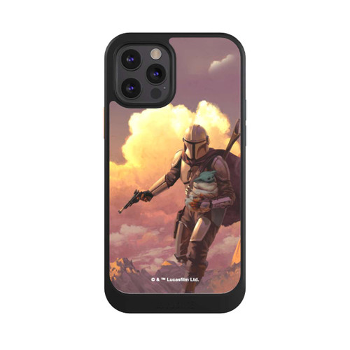Apple iPhone 12 Pro NIVOcore Der Mandalorianer und Grogu Sonnenguntergang Wolken