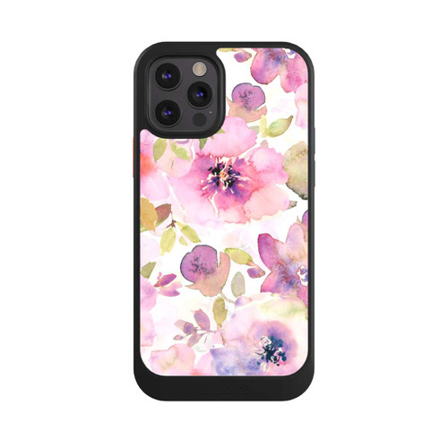 Apple iPhone 12 Pro NIVOcore Pink Flowers Wallpaper