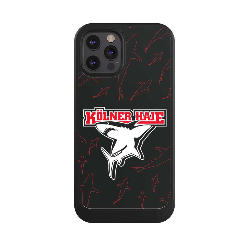 iPhone 12 Pro NIVOcore Haie Muster Rot
