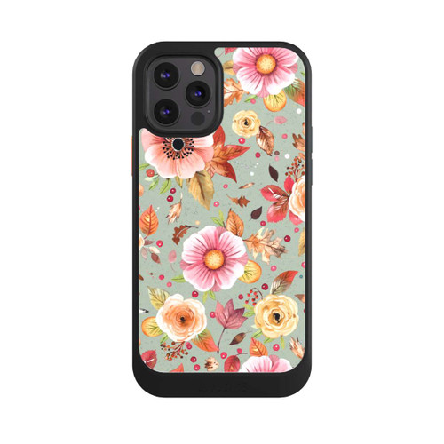 Apple iPhone 12 Pro NIVOcore Autumn Flowers Soft Green