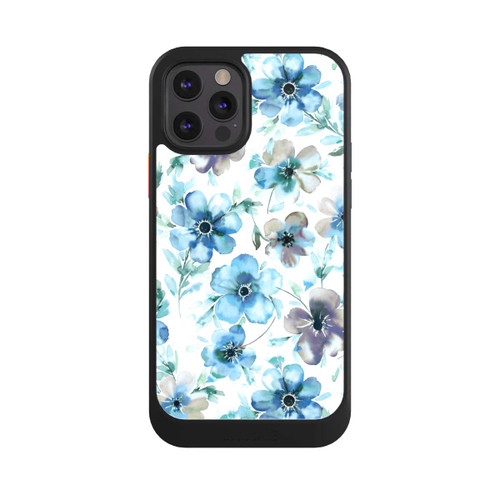 Apple iPhone 12 Pro NIVOcore Blaues Blumenmuster Trendy