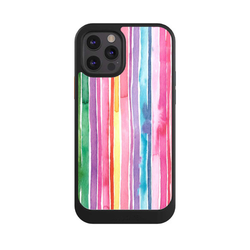Apple iPhone 12 Pro NIVOcore Camouflage Rainbow Stripes