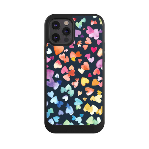 Apple iPhone 12 Pro NIVOcore Valentinstag Herzen Schwarz