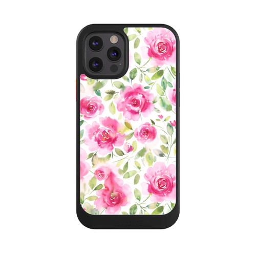 Apple iPhone 12 Pro NIVOcore Aquarell Frische Rosen