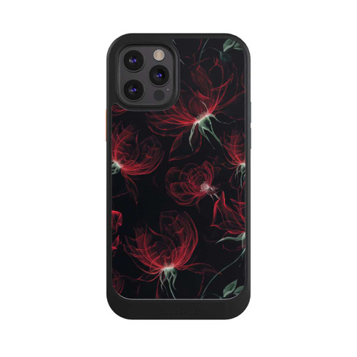 Apple iPhone 12 Pro NIVOcore Tapete mit roten Blumen