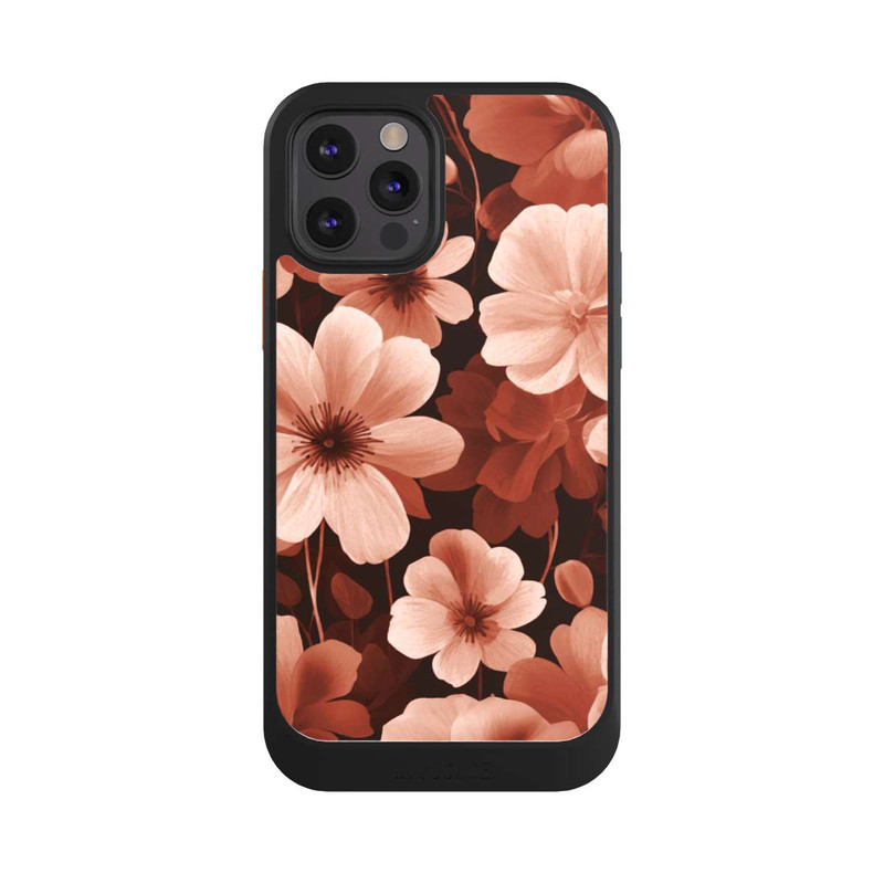 iPhone 12 Pro NIVOcore Rote Negativblumen mit KI