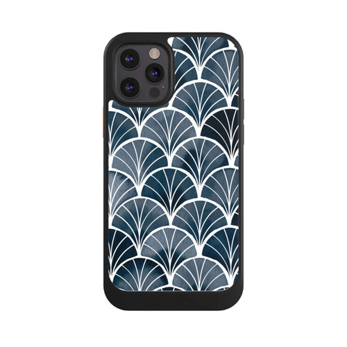 Apple iPhone 12 Pro NIVOcore Botanische Brise Art Deco Grau