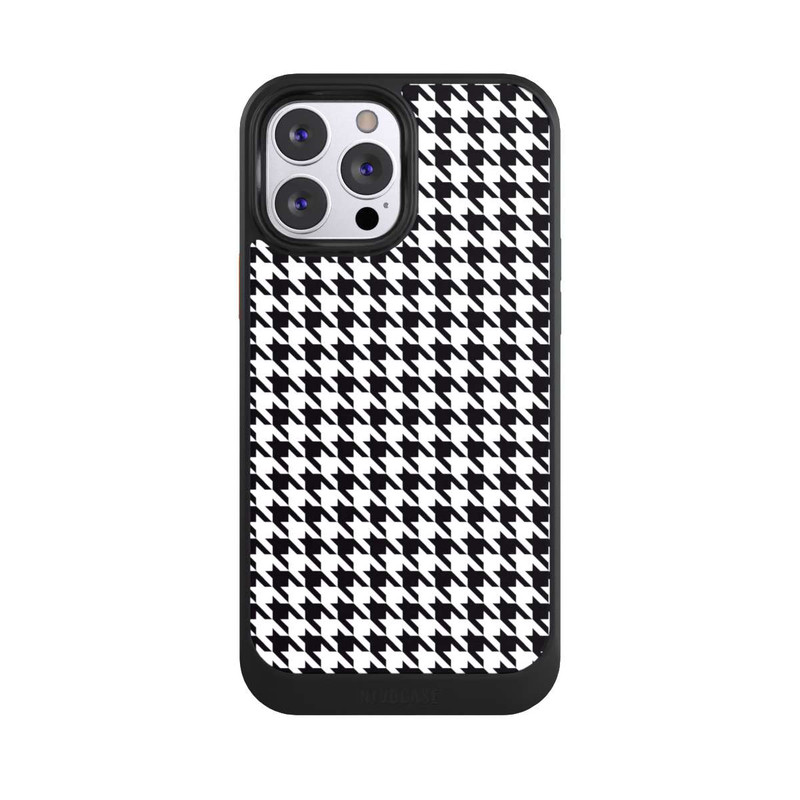 iPhone 13 Pro Max NIVOcore Hahnentritt Schwarz Weiß