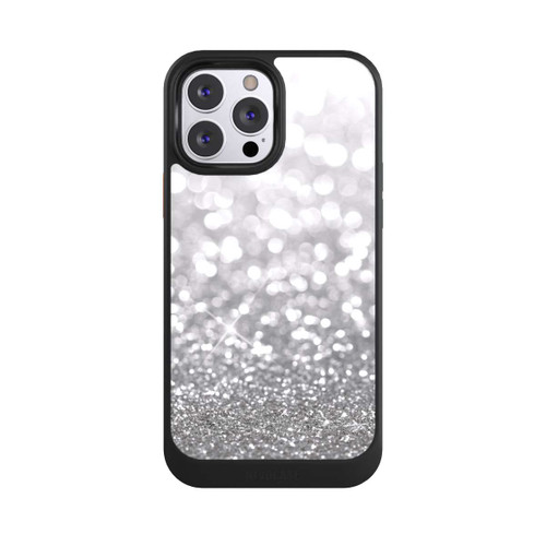 Apple iPhone 13 Pro Max NIVOcore Pluie de Paillettes Argentées Look