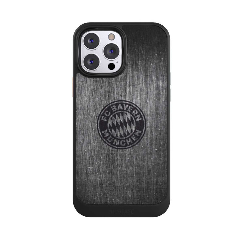 iPhone 13 Pro Max NIVOcore Metalllook FCB Logo einfarbig