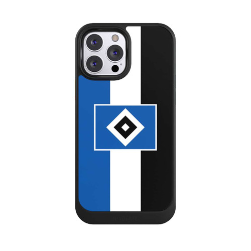 Apple iPhone 13 Pro Max NIVOcore HSV Streifen - Blau-Weiß-Schwarz