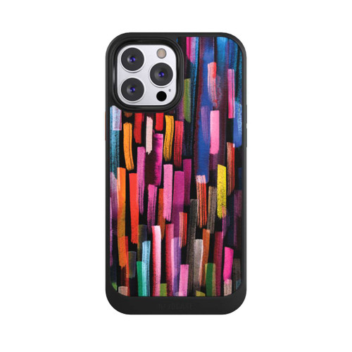 Apple iPhone 13 Pro Max NIVOcore Bunte Pinselstriche schwarz