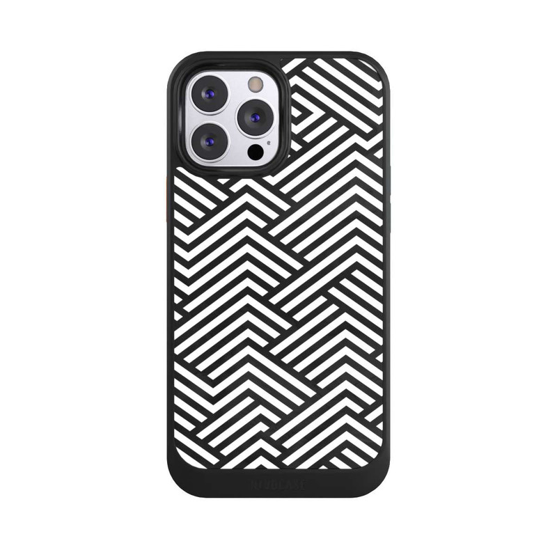 iPhone 13 Pro Max NIVOcore Schwarz und Weiß ZigZag