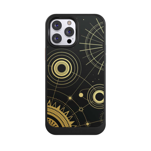 Apple iPhone 13 Pro Max NIVOcore Schwarzer und goldener Look Abstrakt
