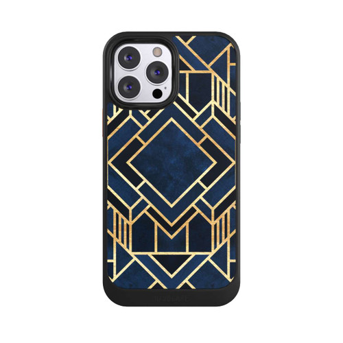 Apple iPhone 13 Pro Max NIVOcore Impression Art Déco Bleu Or