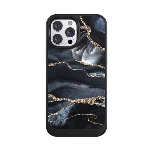 Apple iPhone 13 Pro Max NIVOcore Dunkler Marmor Gold Glitzerlook