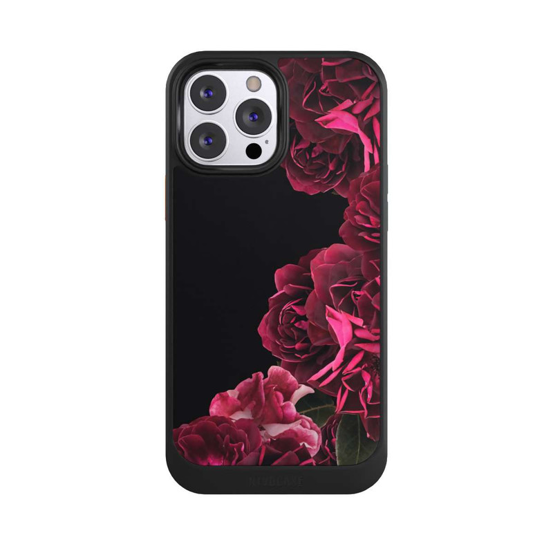 iPhone 13 Pro Max NIVOcore Vintage Rosen auf Schwarz