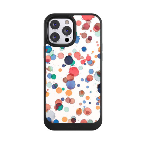 Apple iPhone 13 Pro Max NIVOcore Tropfen Aquarell Textur Blau Gelb