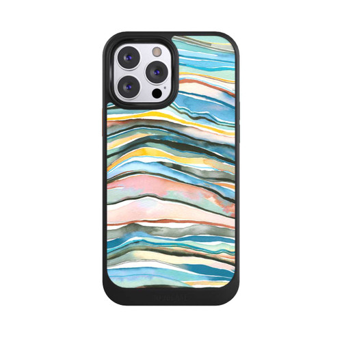 Apple iPhone 13 Pro Max NIVOcore Achatschichten Aquarellblau