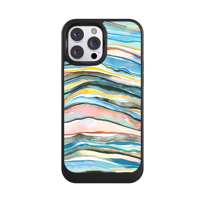 iPhone 13 Pro Max NIVOcore Achatschichten Aquarellblau